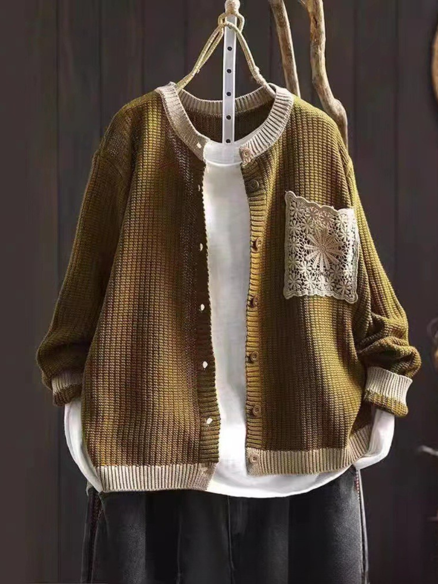 Aveline | Knit Cardigan – Coffee