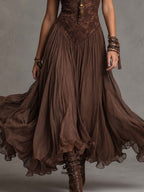 Olivia | Lace Corset Maxi