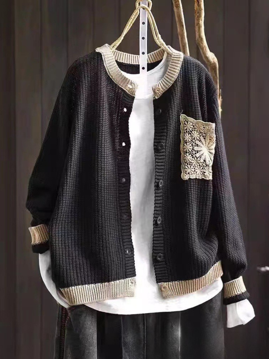 Aveline | Knit Cardigan – Black