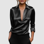 Astrid | Elegant Satin Blouse