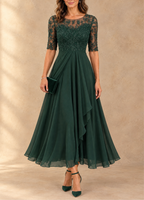 Abella | Lace and Chiffon Dress