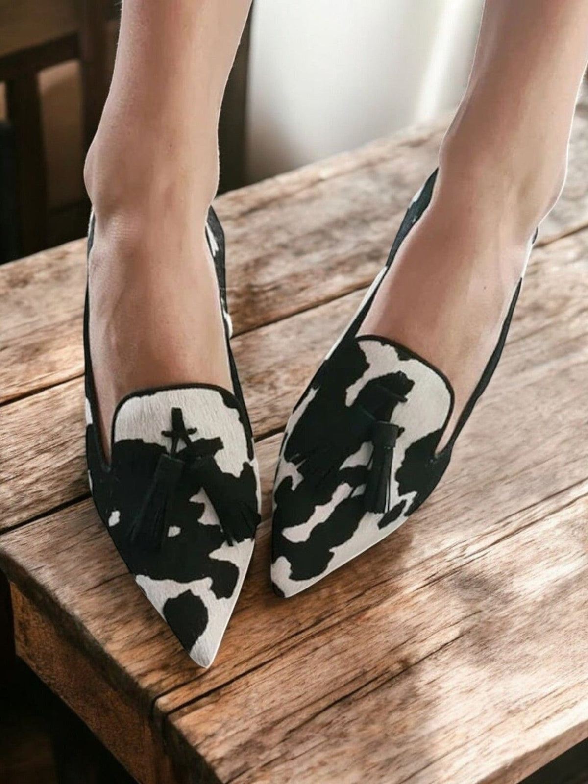 Beatrice | Elegant Pointed Loafers – Black
