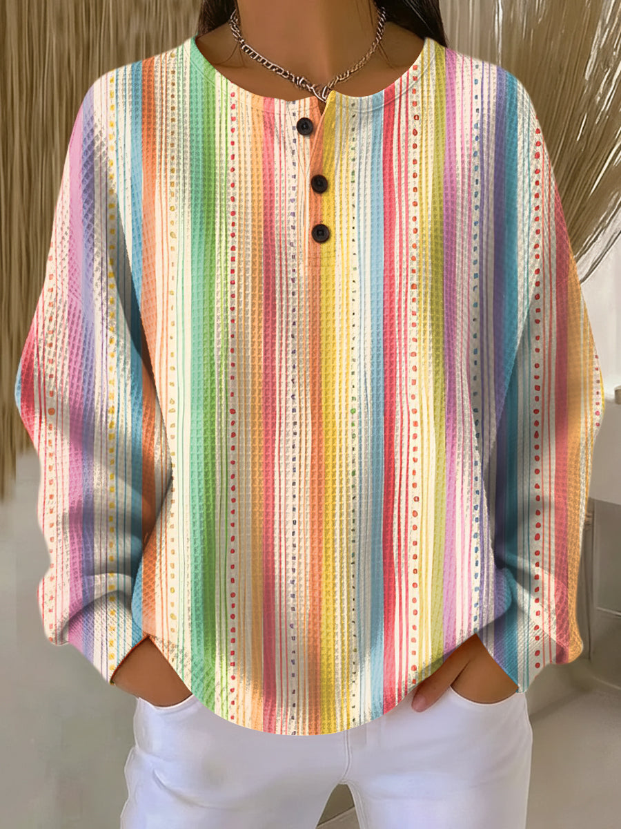 Sara | Simple & Beautiful Sweater – Rainbow
