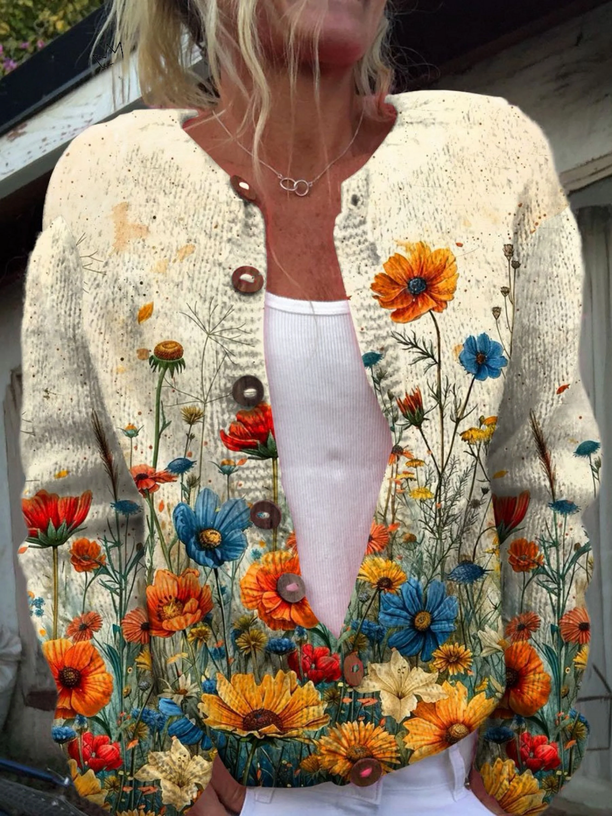 Tansy | Elegant Vintage Floral Cardigan