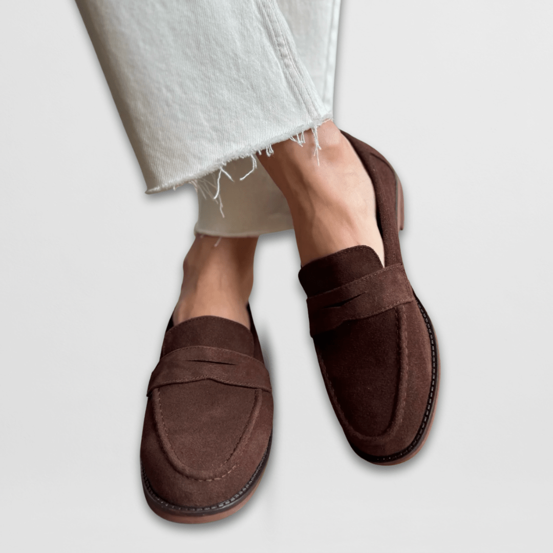 Bianca | Classic Vintage Loafers – Brown