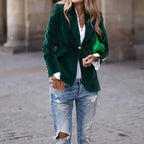 Alina | Women's Blazer Jacket with Lapel Collar and Buttons