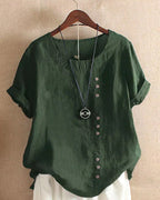 Amaya | Effortless Button Detail Summer Blouse