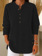 Brenda | Elegant Button-Detail Winter Sweater