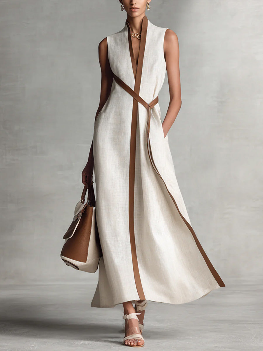 Elira | Sleeveless Breeze Dress – White