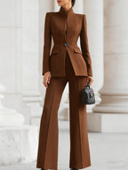 Avery | Elegant Blazer & Pants Suit Set