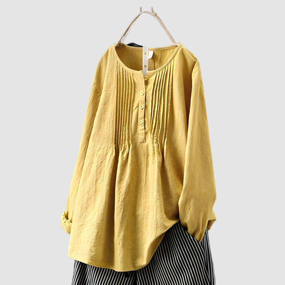 Brenna | Elegant Casual Blouse – Yellow