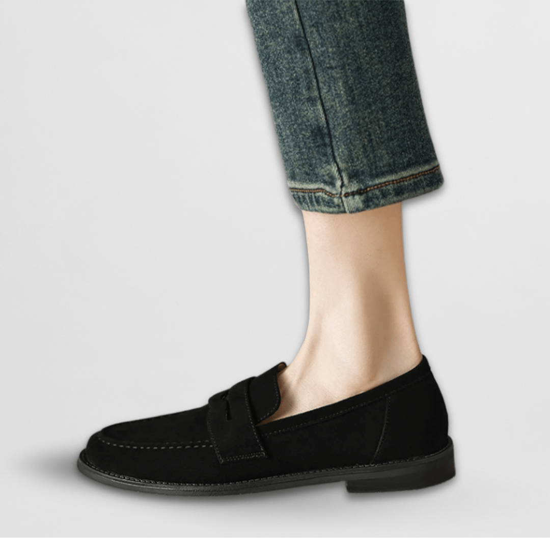 Bianca | Classic Vintage Loafers – Black