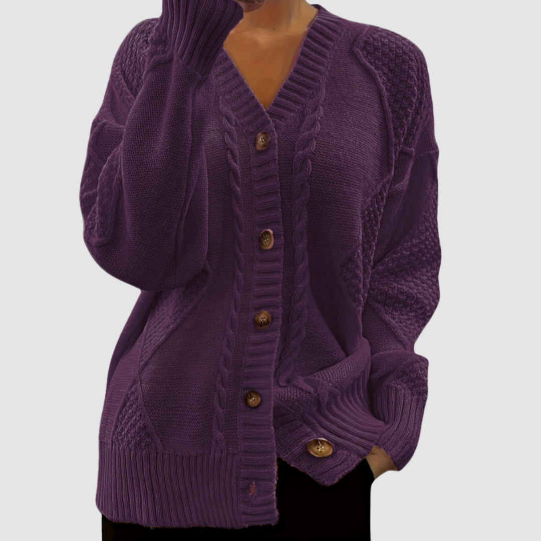 Adreana | Comfortable Sweater – Purple