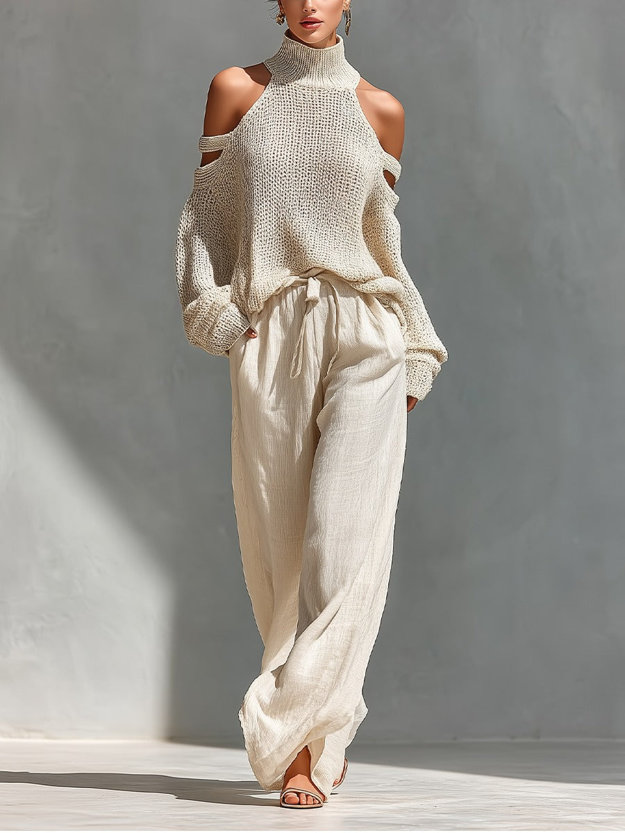 Alessia | Off-Shoulder Two-Piece – Sand