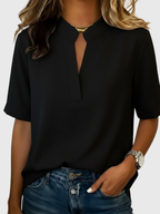 Loise | Elegant Blouse with Refined Collar