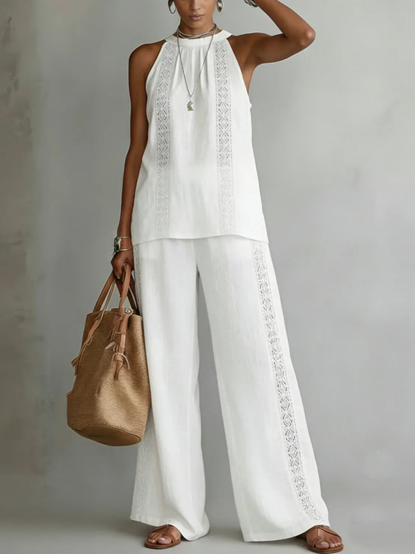 Camilla | Halter Linen Two-Piece Set