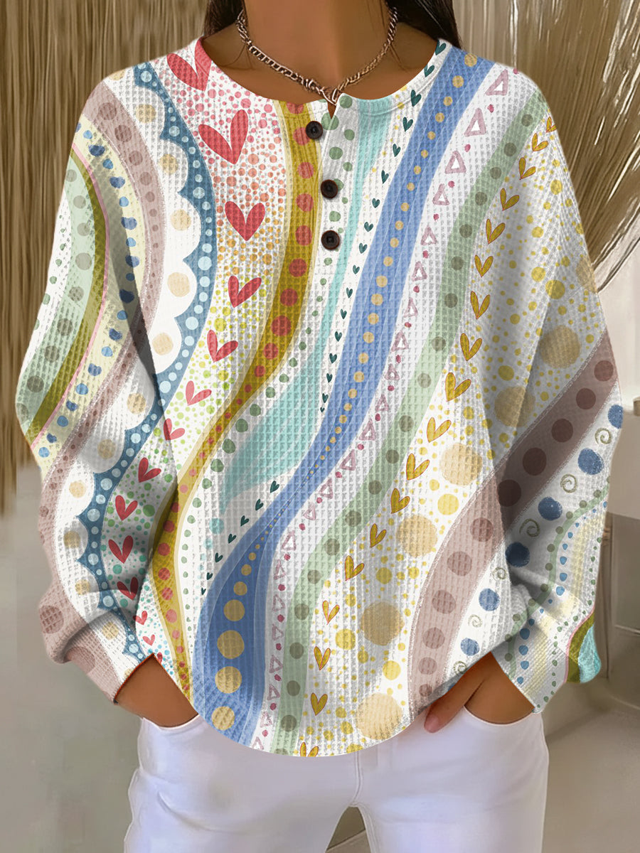 Luna | Sweater with Colorful Stripe Patterns – Pattern