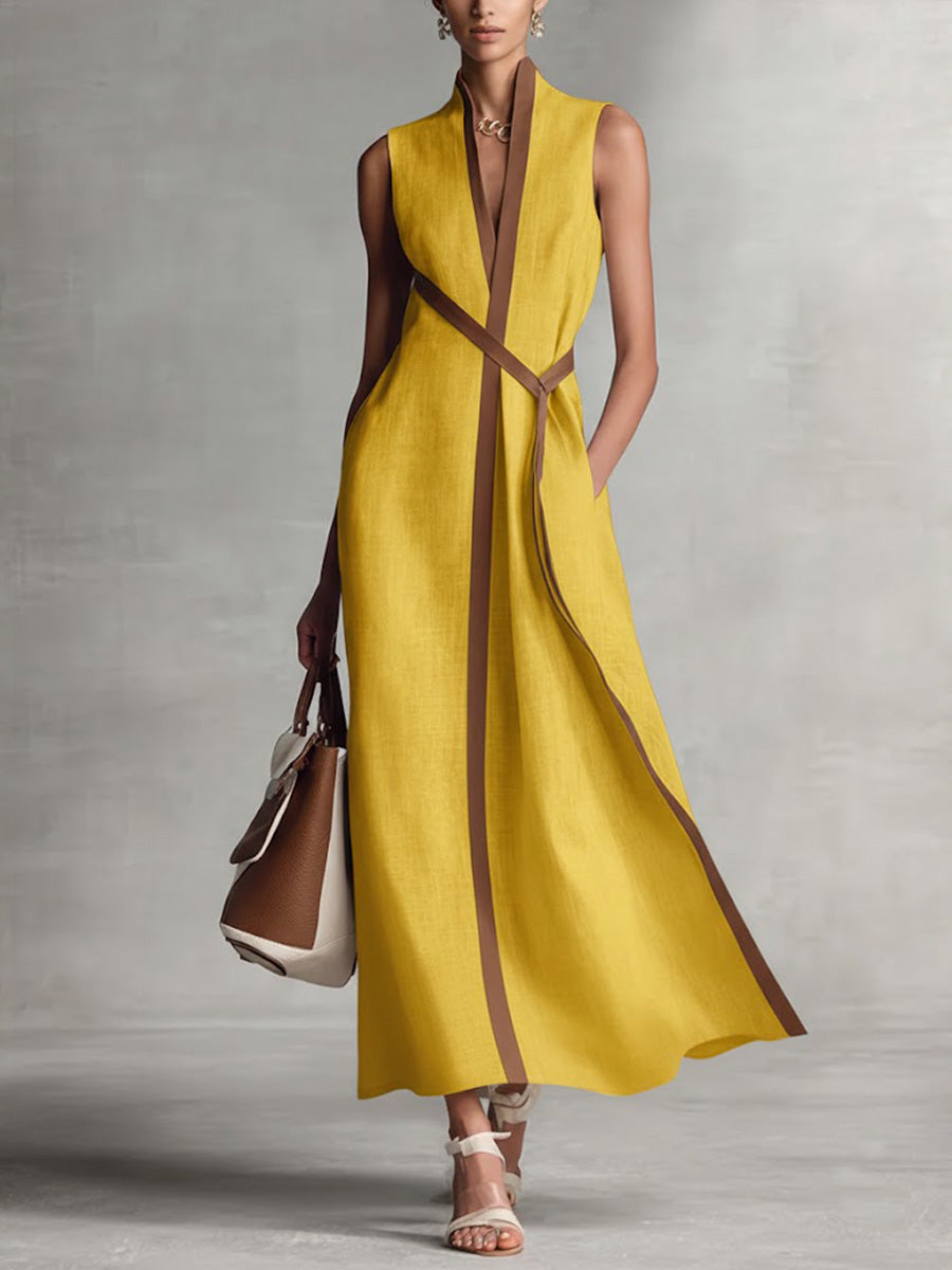 Elira | Sleeveless Breeze Dress – Yellow