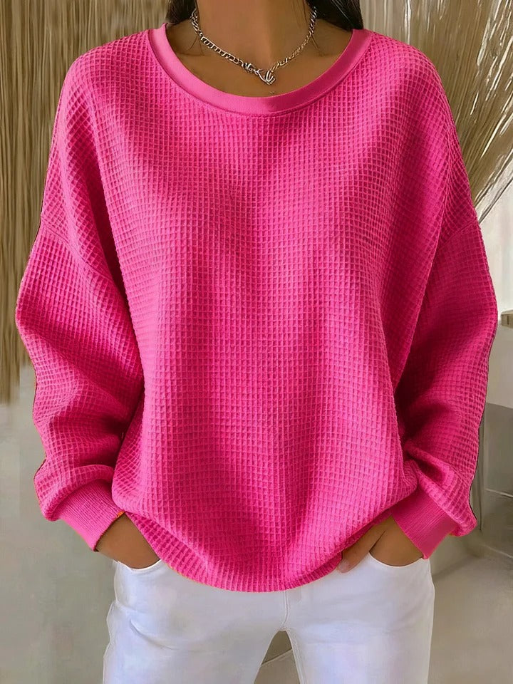 Nyla | Classic Sweater – Fuchsia