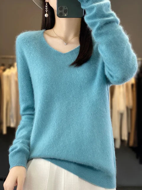 Abi | Loose Knit Sweater – Turquoise