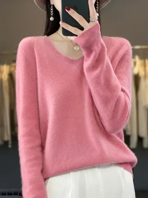 Abi | Loose Knit Sweater – Pink