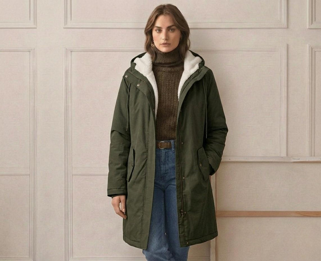 Marjorie Cozy Hooded Weatherproof Coat