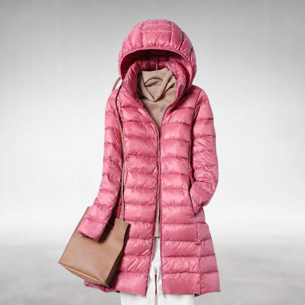 Madeline Warm Puffer Coat – Pink