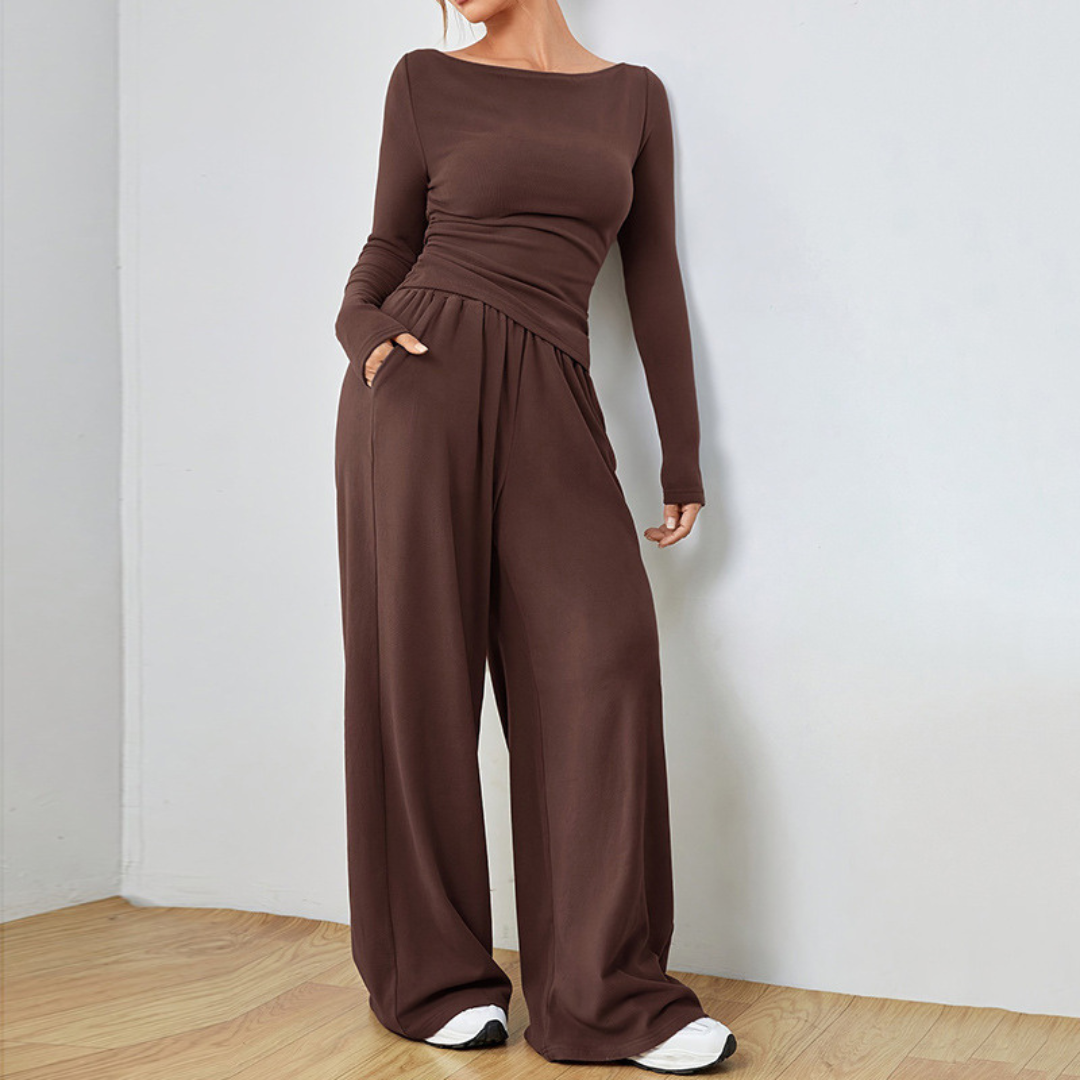 Abigail | Elegant Cozy Set – Brown