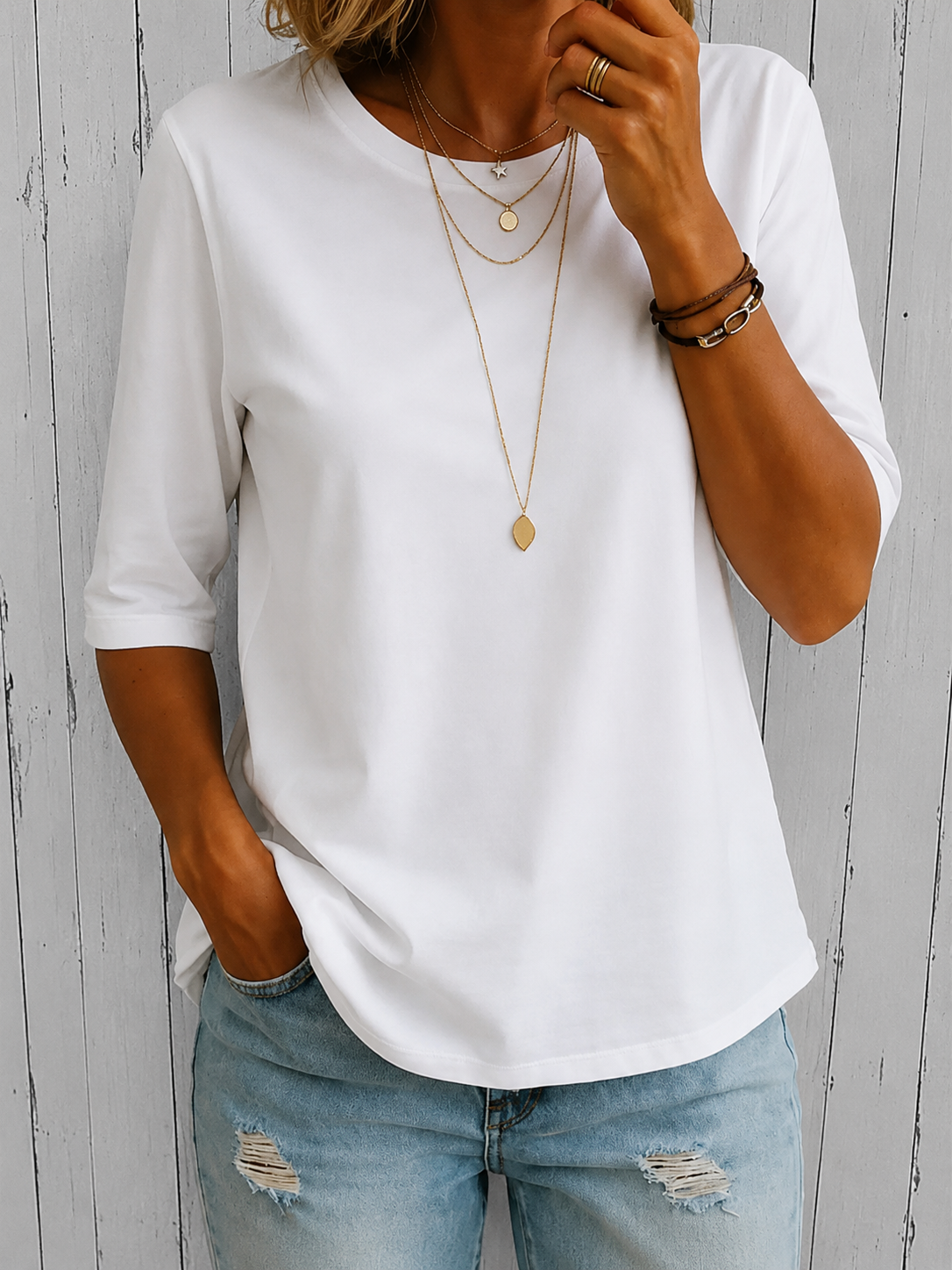 Calvera | Comfort Coverage Shirt – White