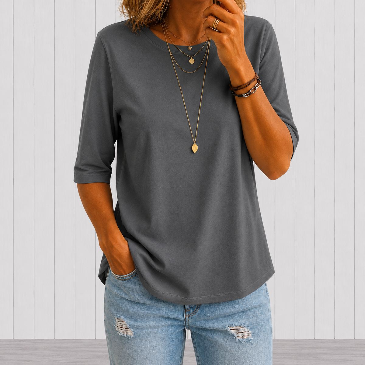 Calvera | Comfort Coverage Shirt – Gray
