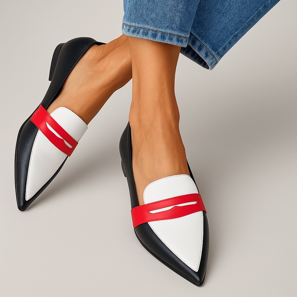 Chiara | Color-Block Loafers – Multicolor