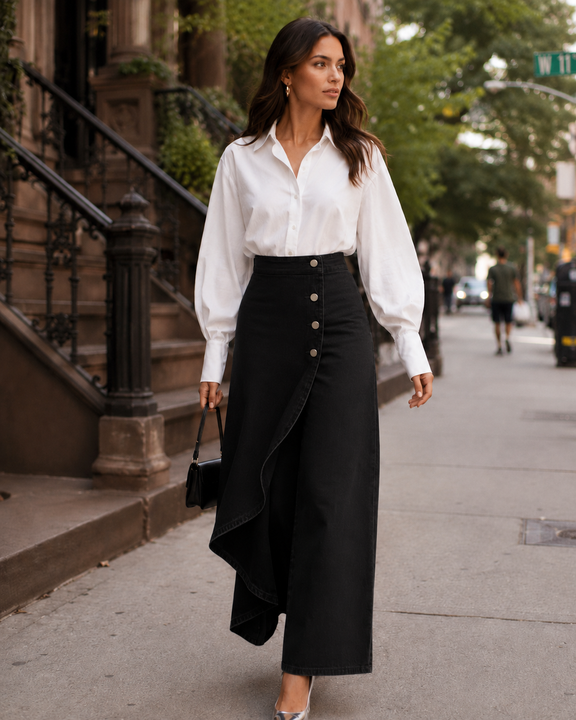 Audrey | Denim Wrap Pants