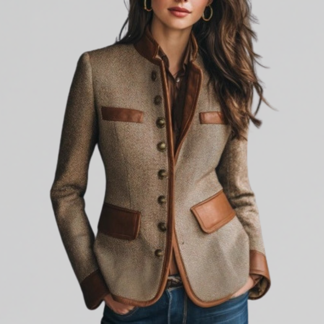 Bella | Heritage Tweed Jacket – Brown