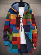 Aubrey | Art-Inspired Hooded Cardigan