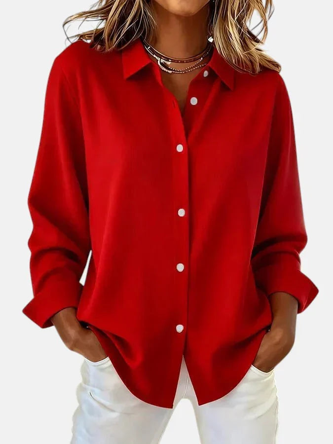 Bellara | Elegant Blouse – Red