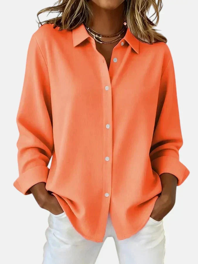 Bellara | Elegant Blouse – Orange