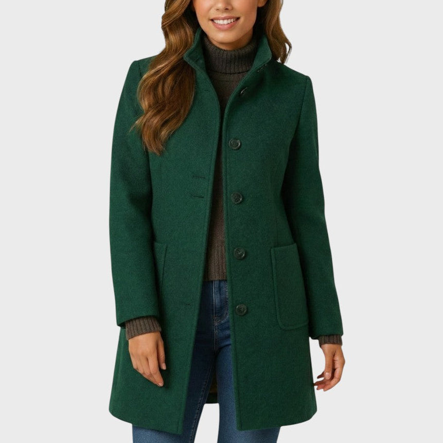 Clara Elegant Coat – Green
