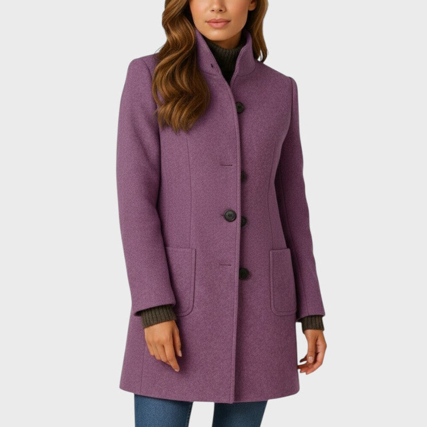 Clara Elegant Coat – Purple