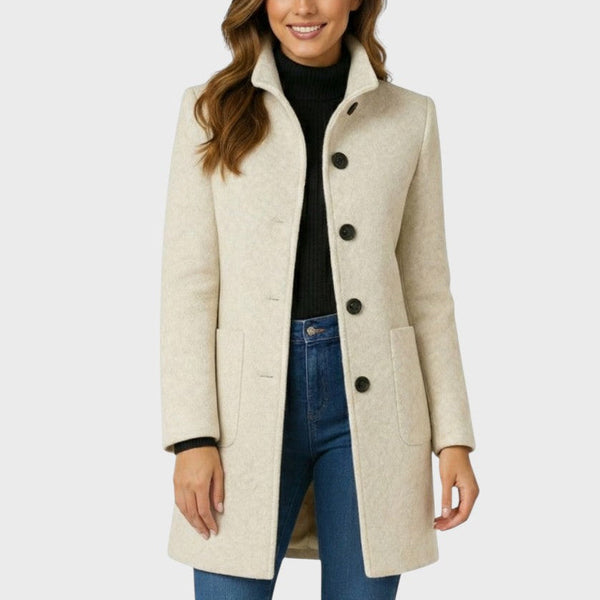 Clara | Elegant Coat – Beige