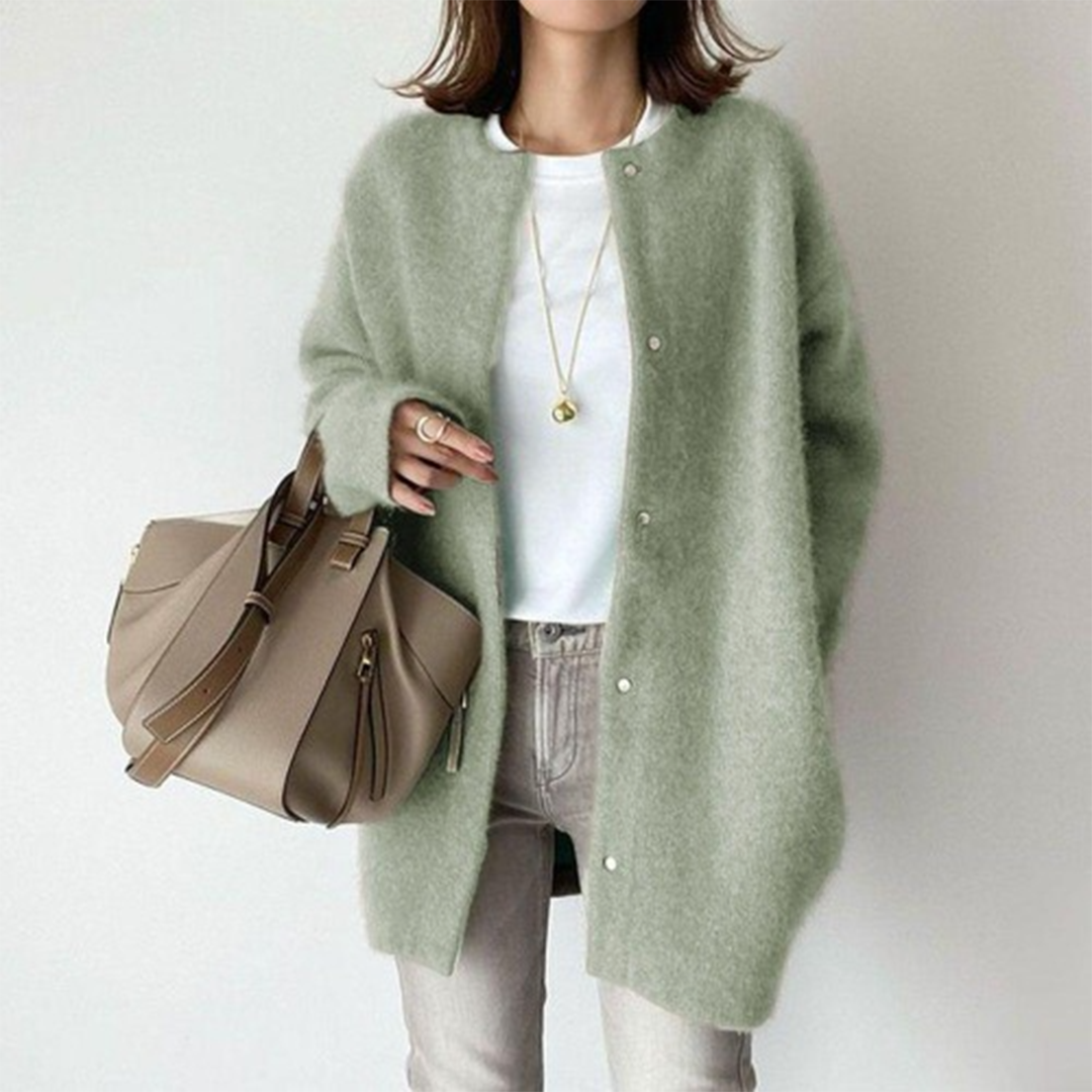 Amandine | Elegant Layering Cardigan – Green
