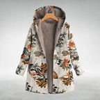 Melvaris Floral Print Hooded Coat