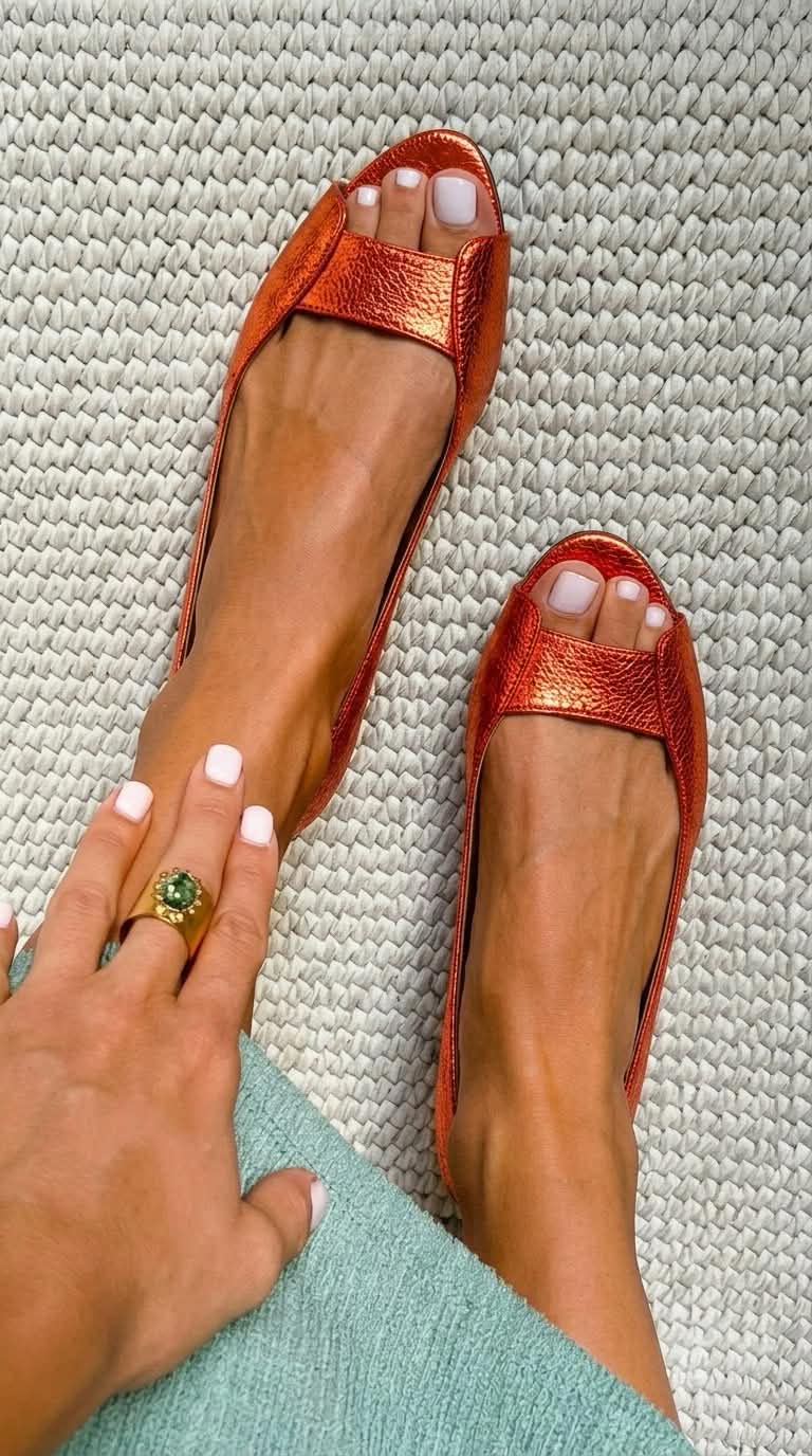 Adelina Chic Comfort Sandals – Orange