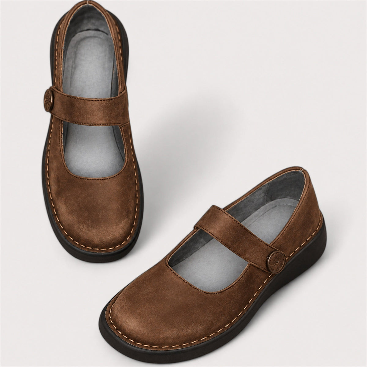 Janina | Cushioned Comfort Shoes – Brown