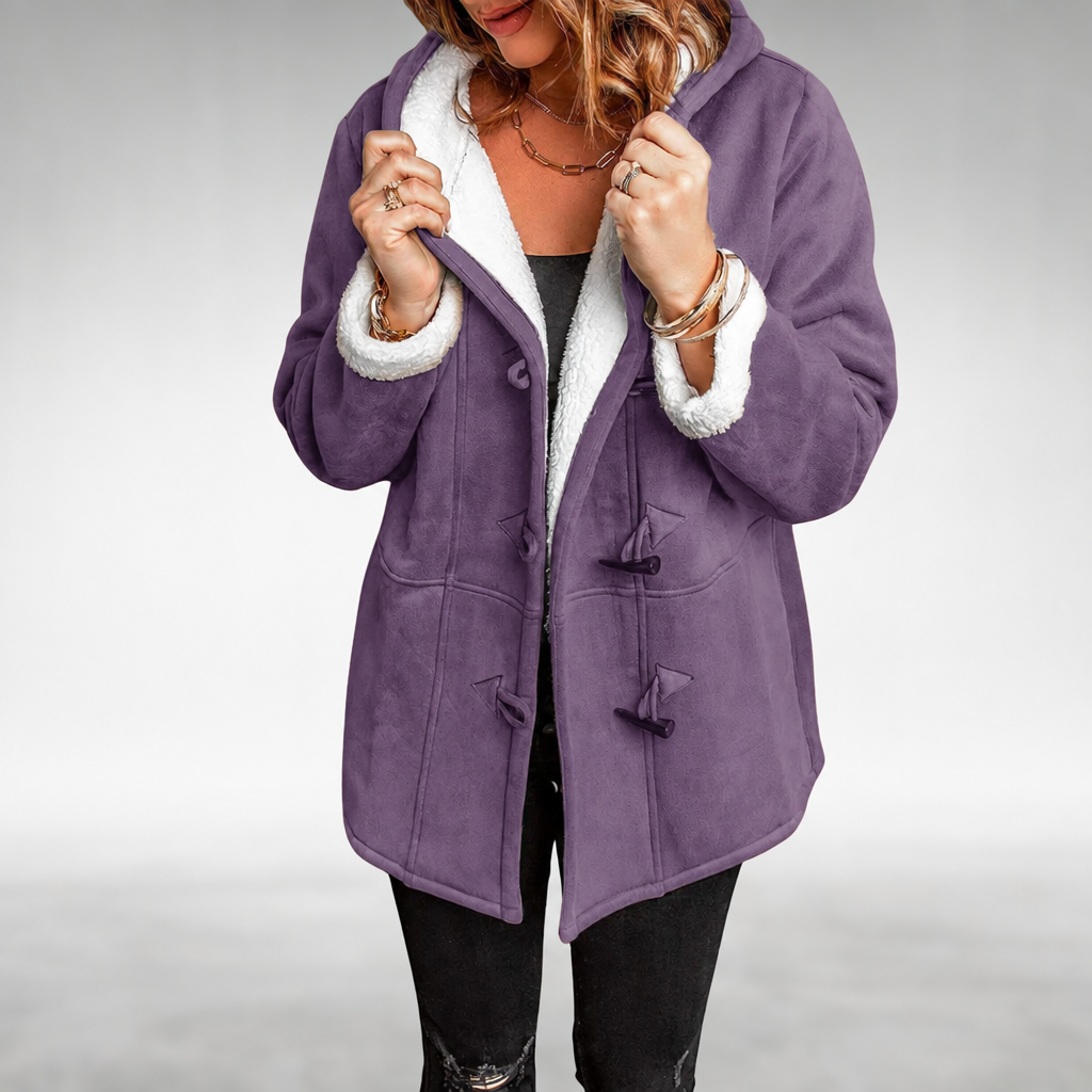 Amanda Stylish Women's Coat – Purple