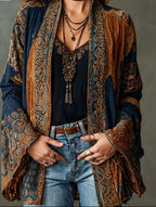 Carcy | Boho Embroidered Kimono Cardigan