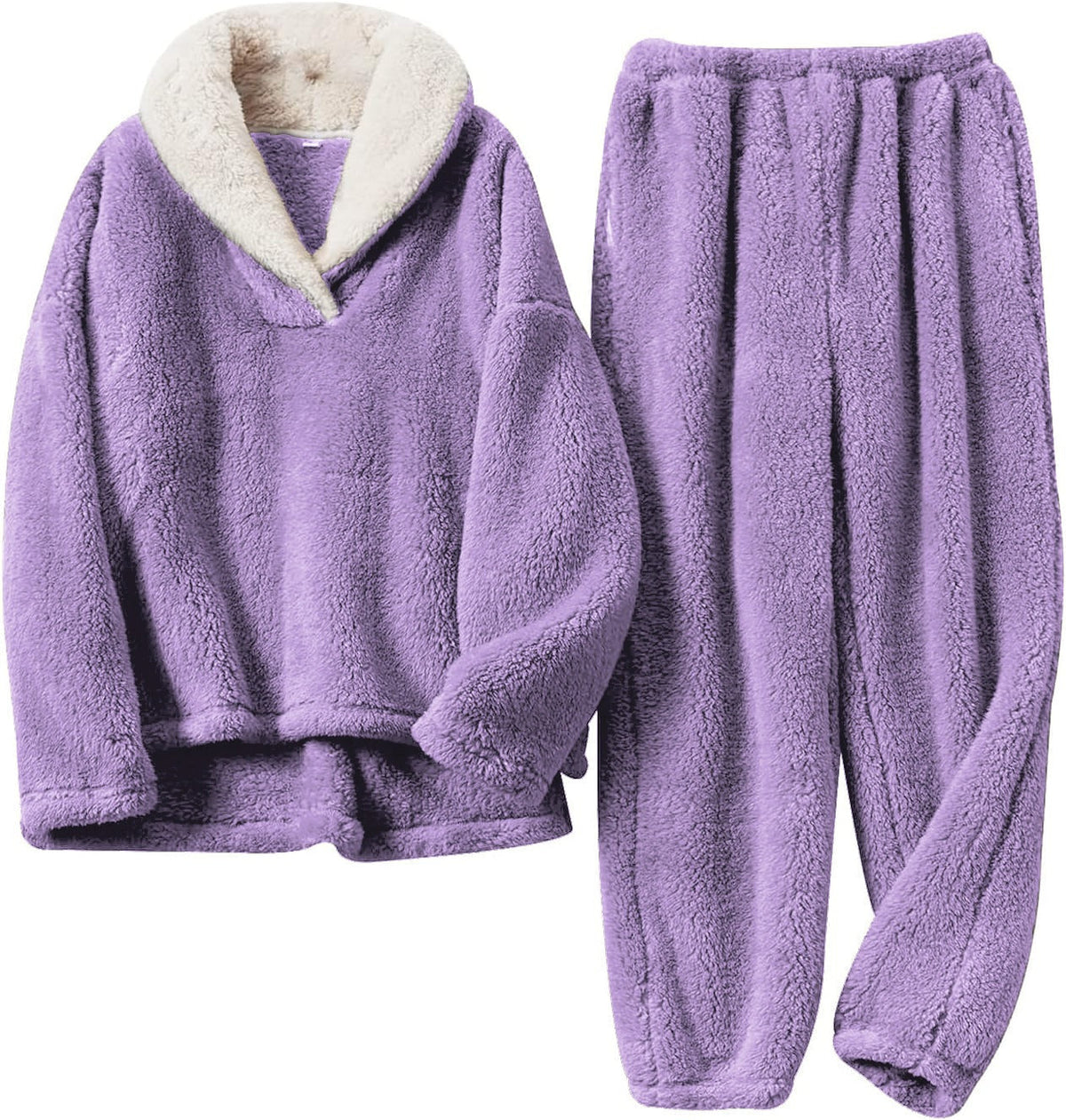 Avery | Cozy Two-Piece Lounge Set – Purple