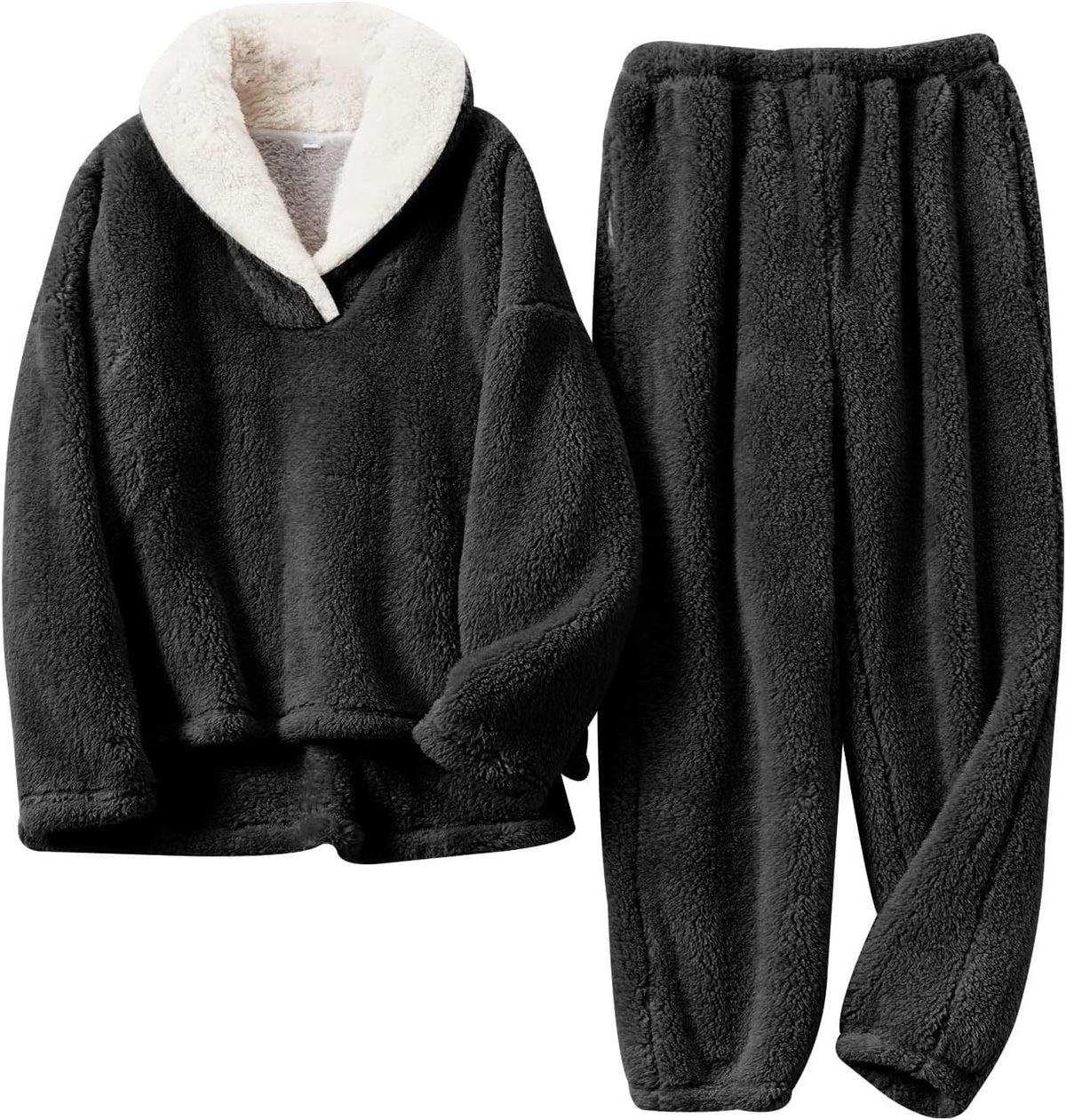 Avery | Cozy Two-Piece Lounge Set – Black