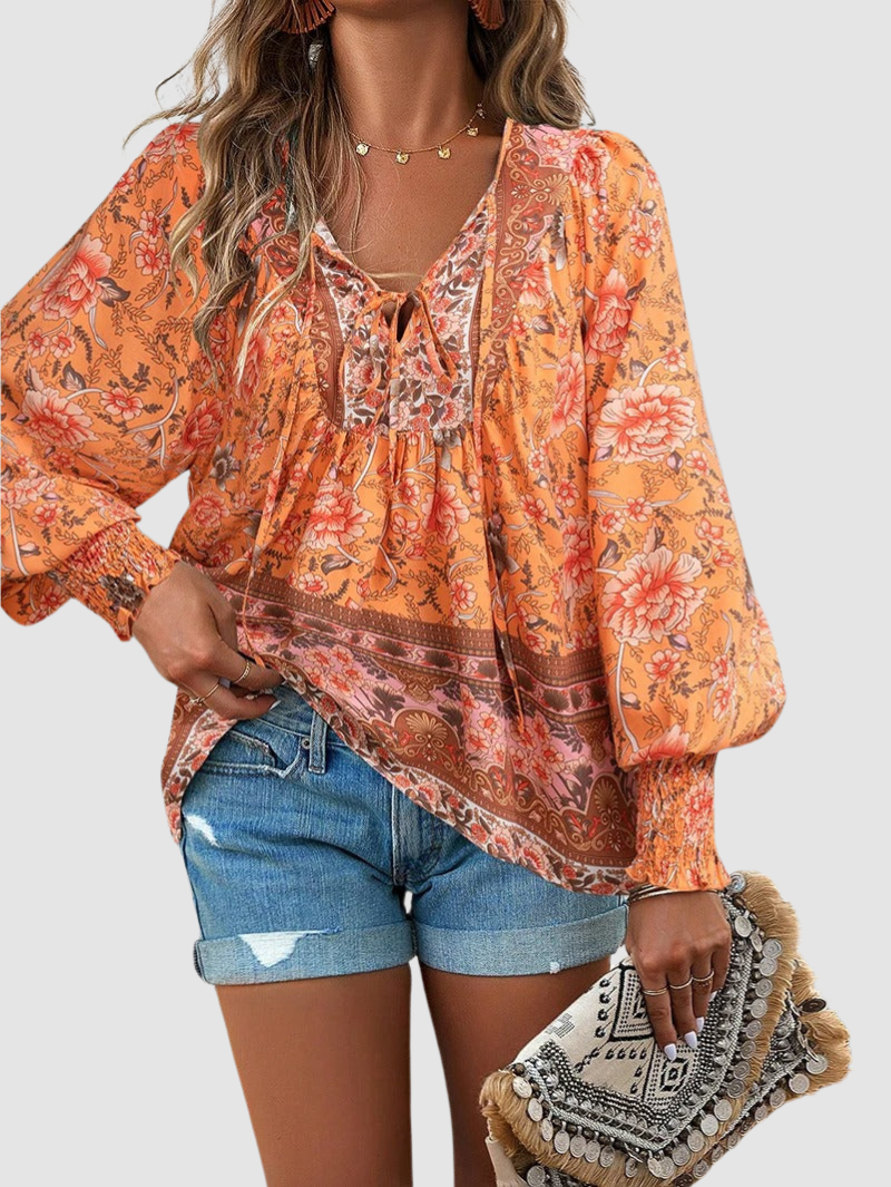 Audry | Elegant Blouse – Orange