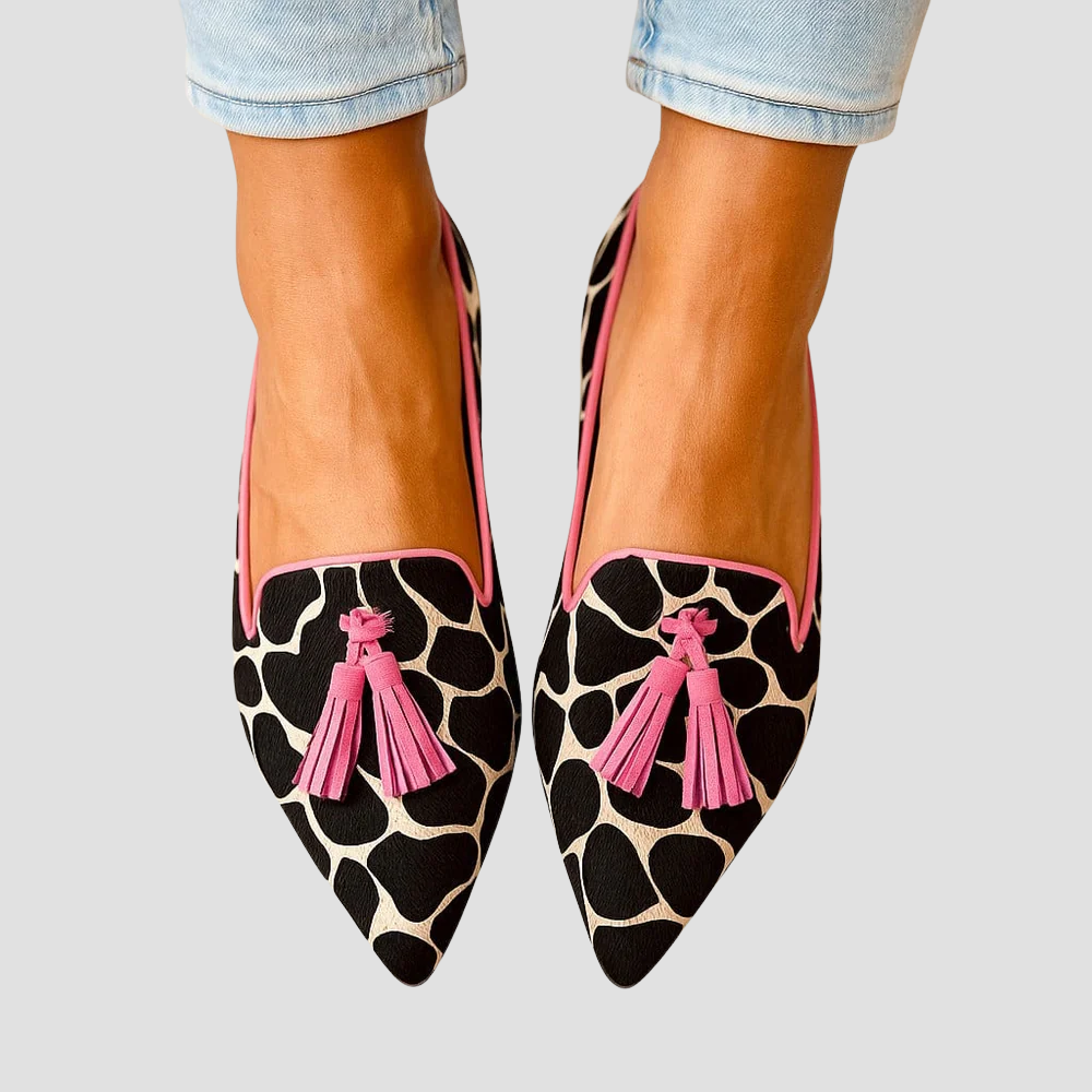 Beatrice | Elegant Pointed Loafers – Pink