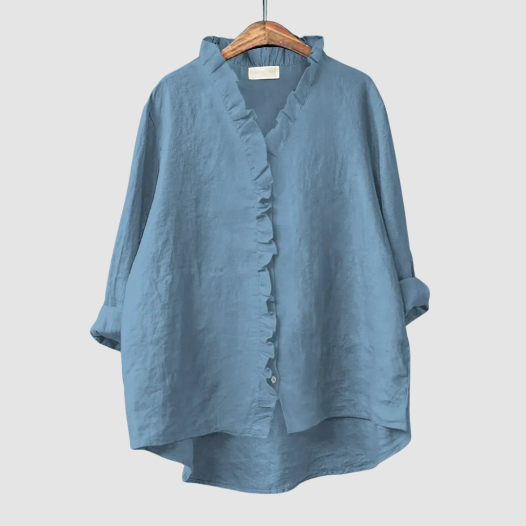 Amélie | Timeless Breathable blouse – Blue